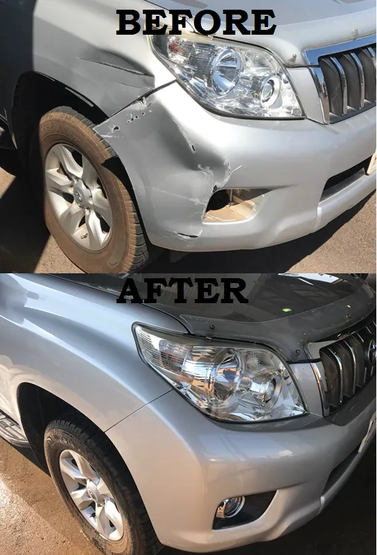 before and after smash repairs